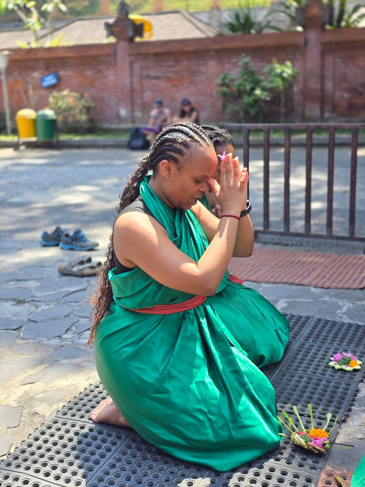A quiet reflective wellness moment